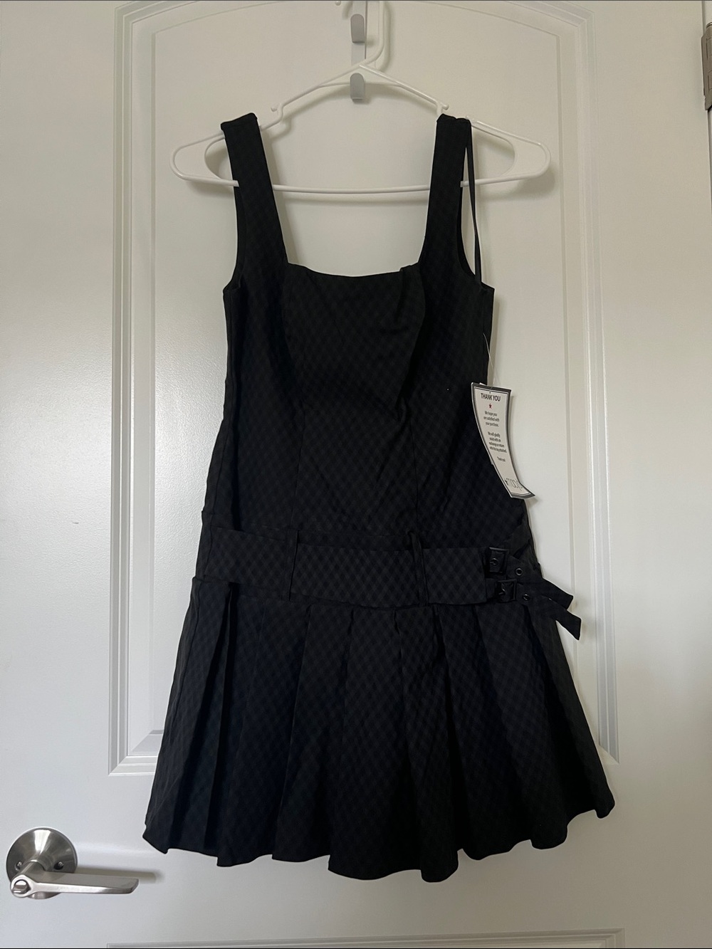 B. Darlin black checkered dress